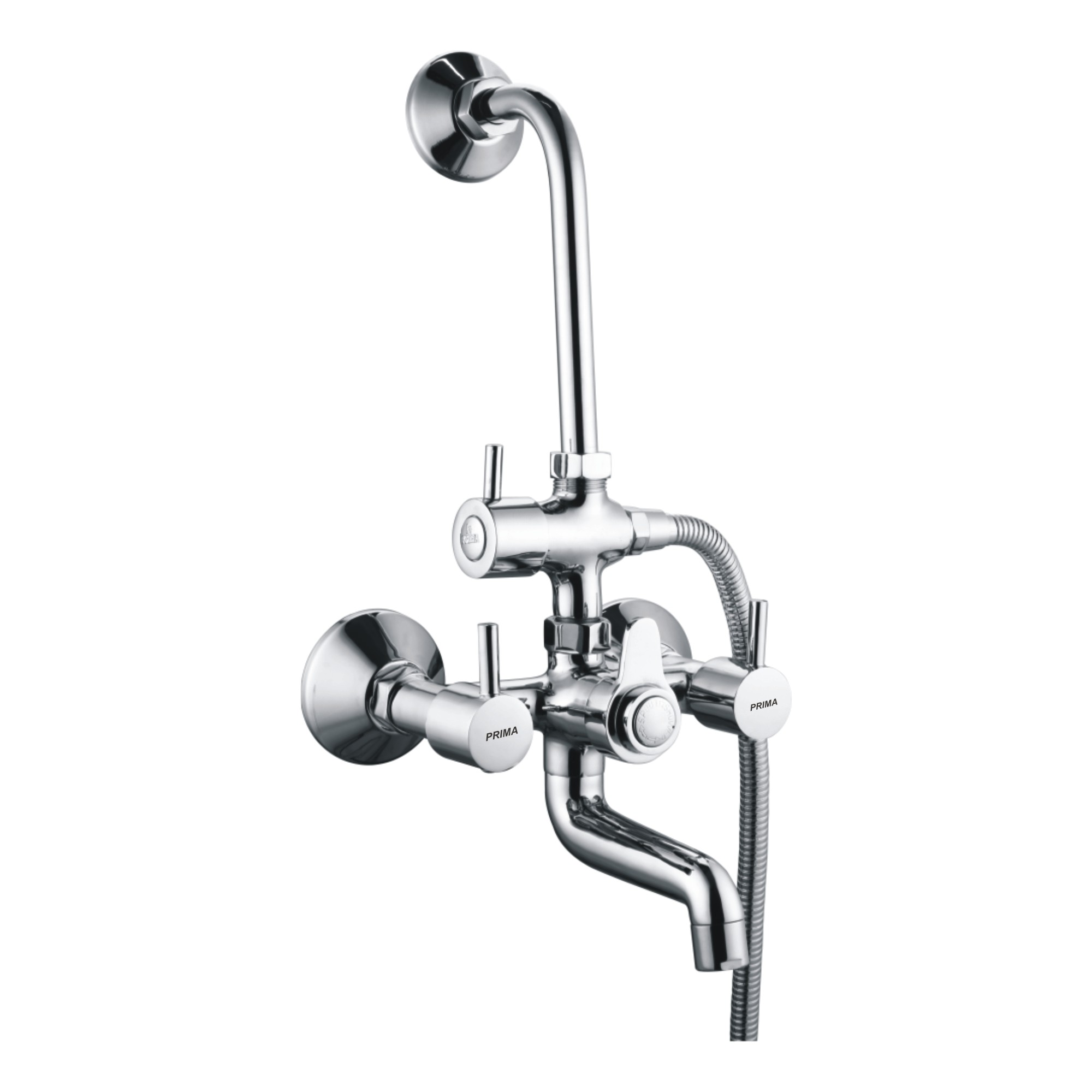 C.P Wall Mixer 3 in 1 System With Bend Set Tele